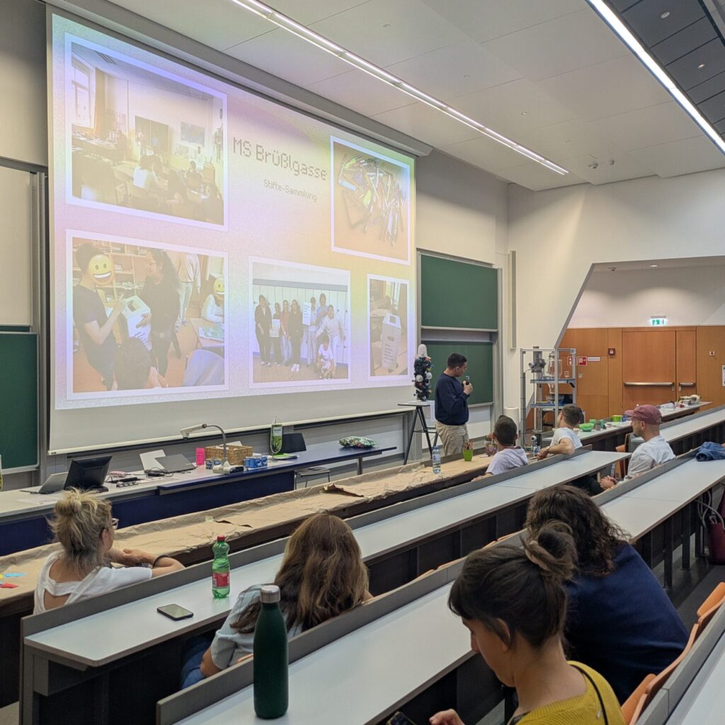 MS Brüßlgasse bei der Projektpräsentation